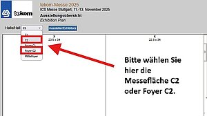 Übersicht tekom-Messe Messeplan Übersicht tekom-Messe 2025