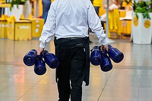 Kaffee auf der Messe